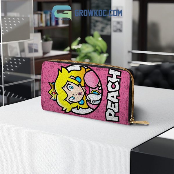 Peach Princess Super Mario Fan Purse Wallet