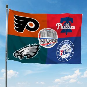 Philadelphia Flyers 76ers Phillies Eagles Team Proud Of State Flag