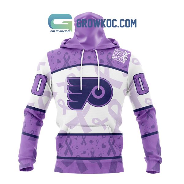 Philadelphia Flyers Lavender Fight Cancer Personalized Hoodie Shirts