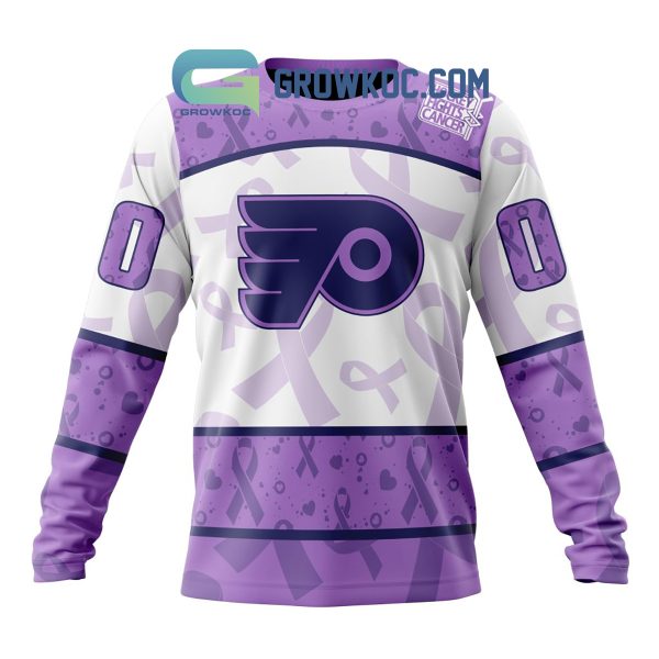 Philadelphia Flyers Lavender Fight Cancer Personalized Hoodie Shirts