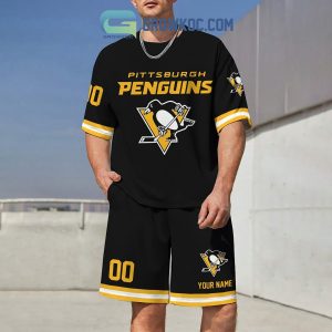 Pittsburgh Penguins Fan Personalized T-Shirt And Short Pants