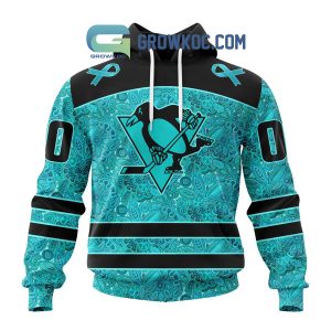 Pittsburgh Penguins Fight Ovarian Cancer Personalized Hoodie Shirts