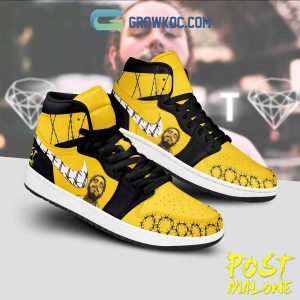 Post Malone Sunflower Song Artist Black Lace Air Jordan 1 Shoes