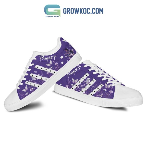 Prince Purple Love Flower Garden Fan Stan Smith Shoes Lavender Design