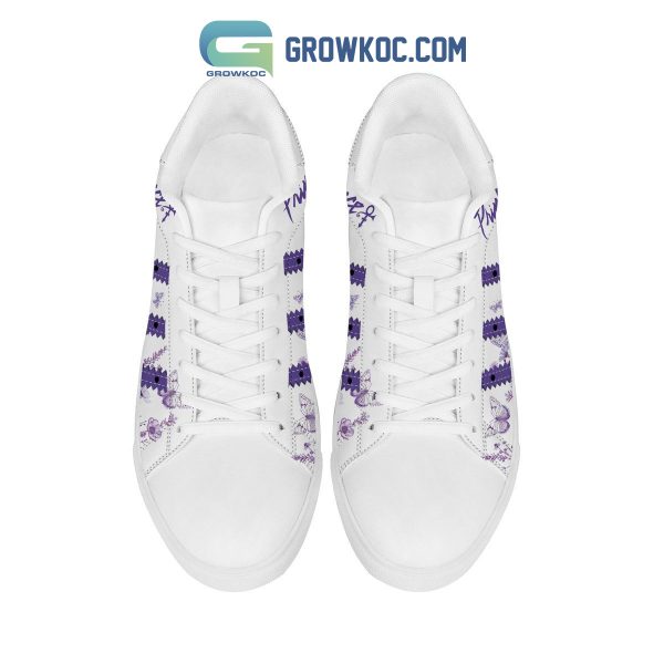Prince Purple Love Flower Garden White Version Fan Stan Smith Shoes