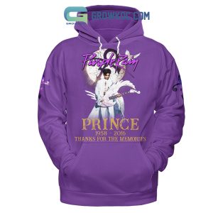 Prince Purple Rain 1958-2016 Thank You For The Memories Hoodie Shirts