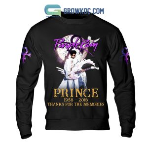 Prince Purple Rain 1958-2016 Thank You For The Memories Hoodie Shirts