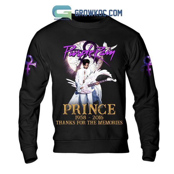 Prince Purple Rain 1958-2016 Thank You For The Memories Hoodie Shirts