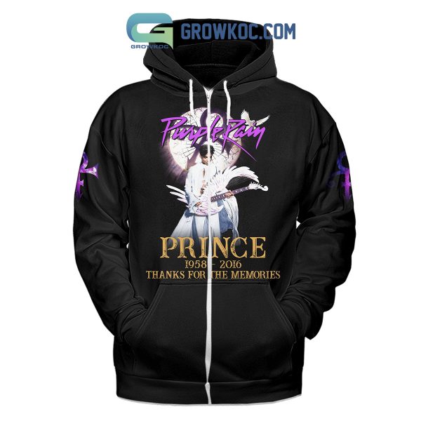 Prince Purple Rain 1958-2016 Thank You For The Memories Hoodie Shirts