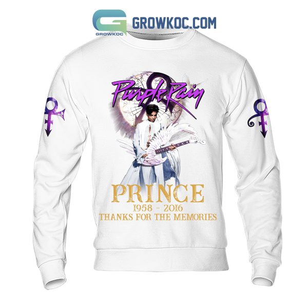 Prince Purple Rain 1958-2016 Thank You For The Memories Hoodie Shirts