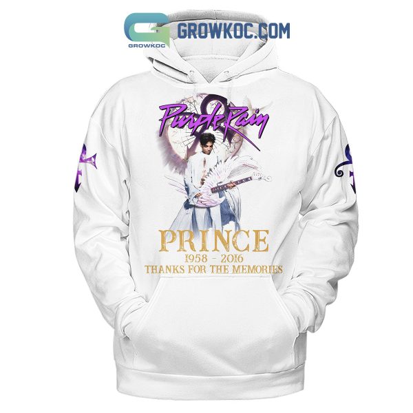 Prince Purple Rain 1958-2016 Thank You For The Memories Hoodie Shirts