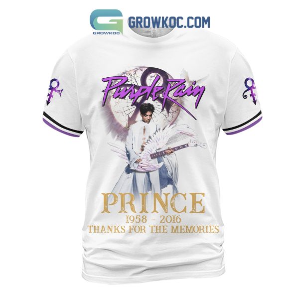 Prince Purple Rain 1958-2016 Thank You For The Memories Hoodie Shirts