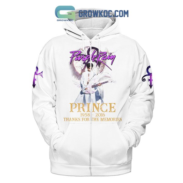 Prince Purple Rain 1958-2016 Thank You For The Memories Hoodie Shirts