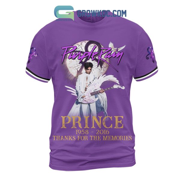 Prince Purple Rain 1958-2016 Thank You For The Memories Hoodie Shirts