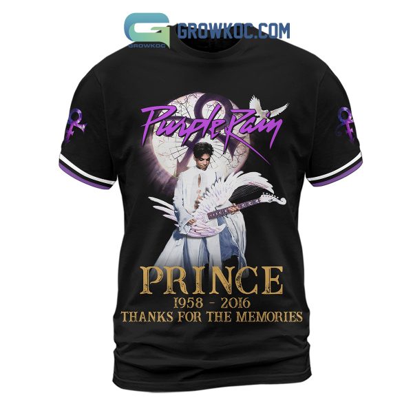 Prince Purple Rain 1958-2016 Thank You For The Memories Hoodie Shirts