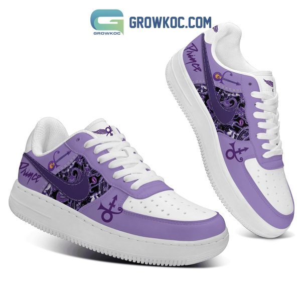 Purple Love Prince Forever Fan Air Force 1 Shoes