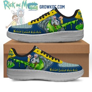 Rick And Morty Cartoon Wubba Lubba Dub Dub Air Force 1 Shoes