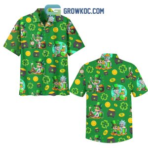 Rick And Morty Happy St.Patrick’s Day Hawaiian Shirt