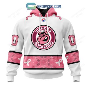 Rockford IceHogs Breast Cancer Personalized Hoodie Shirts