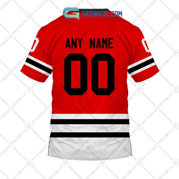 Rockford Icehogs AHL Color Home Jersey Personalized Hoodie T Shirt