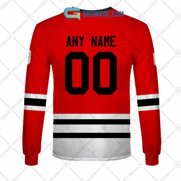 Rockford Icehogs AHL Color Home Jersey Personalized Hoodie T Shirt