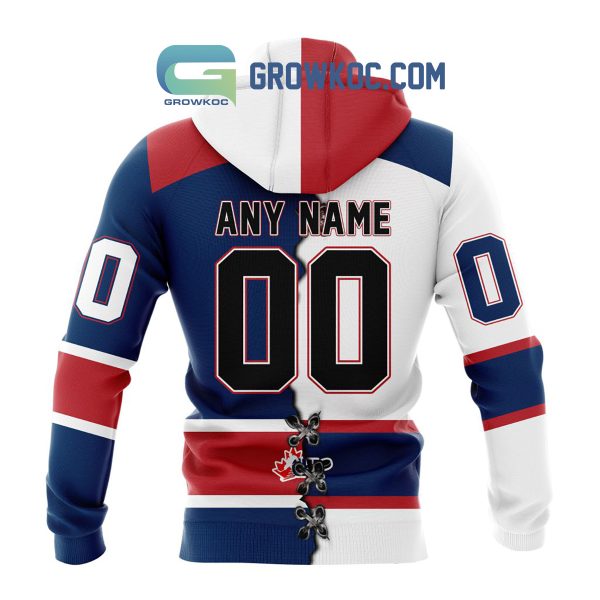 Saginaw Spirit Mix Home And Away Jersey Personalized Hoodie Shirt