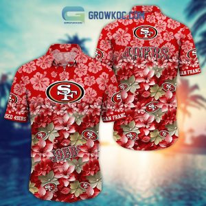 San Francisco 49ers Hibiscus Summer Flower Hawaiian Shirt