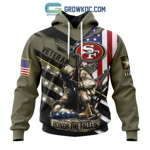 San Francisco 49ers NFL Veterans Honor The Fallen Personalized Hoodie T Shirt
