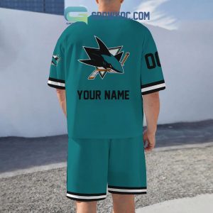 San Jose Sharks Fan Personalized T-Shirt And Short Pants