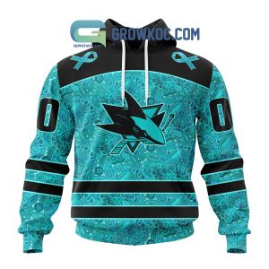San Jose Sharks Fight Ovarian Cancer Personalized Hoodie Shirts