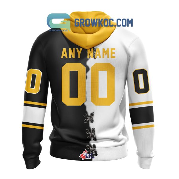 Sarnia Sting Mix Home And Away Jersey Personalized Hoodie Shirt