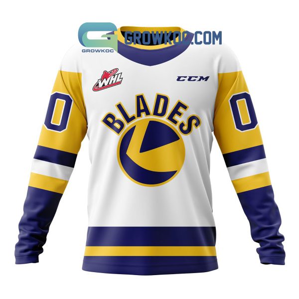 Saskatoon Blades Away Jersey Personalized Hoodie Shirt