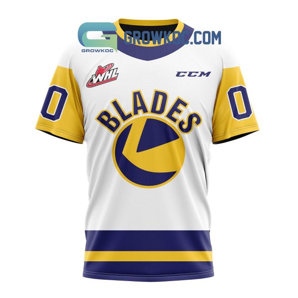 Saskatoon Blades Away Jersey Personalized Hoodie Shirt