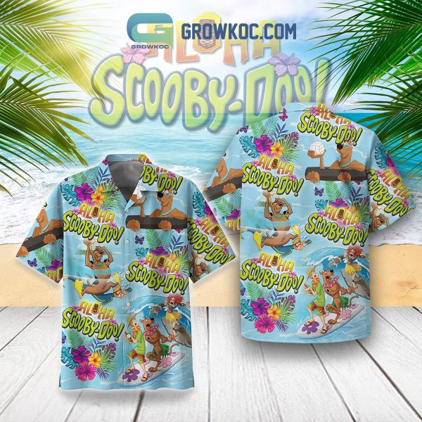 Scooby-Doo Aloha Surfing Ocean Wave Hawaiian Shirt