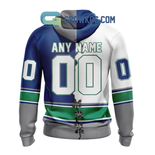 Seattle Thunderbirds Mix Home And Away Jersey Personalized Hoodie Shirt