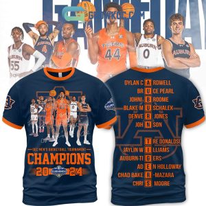 Sec Men’s Basketball Champions 2024 Auburn Tigers Let’s Go Tigers Navy Design Hoodie T Shirt