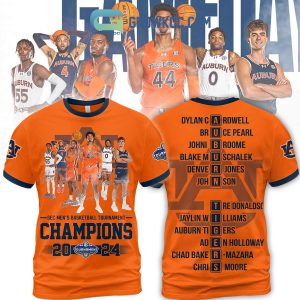 Sec Men’s Basketball Champions 2024 Auburn Tigers Let’s Go Tigers Orange Version Hoodie T Shirt