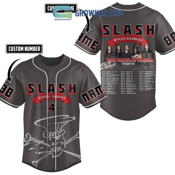 Slash Myles Kennedy The River Is Rising Tour 2024 Personalized Baseball Jersey