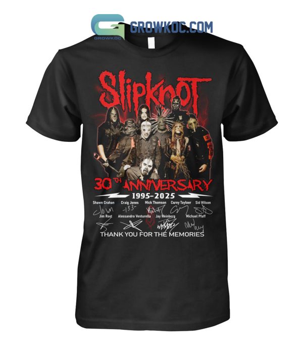 Slipknot 30 Years Of The Memories 1995-2025 T-Shirt