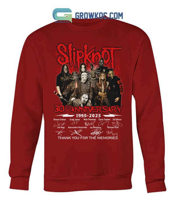 Slipknot 30 Years Of The Memories 1995-2025 T-Shirt