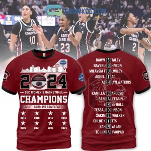 South Carolina Gamecocks 2024 SEC Champions Back 2 back Red Design Hoodie Shirts