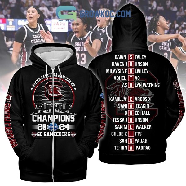 South Carolina Gamecocks 2024 SEC Champions Go Gamecocks Hoodie Shirts Black Version