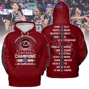 South Carolina Gamecocks 2024 SEC Champions Go Gamecocks Red Design Hoodie Shirts