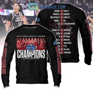 South Carolina Gamecocks 2024 SEC Women’s Basketball Champions Hoodie Shirts Black Version