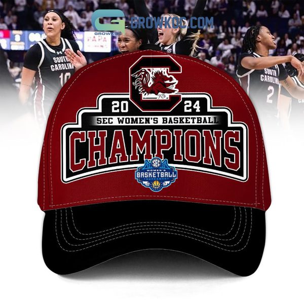 South Carolina Gamecocks 2024 SEC Women’s Basketball Champions Red Design Cap