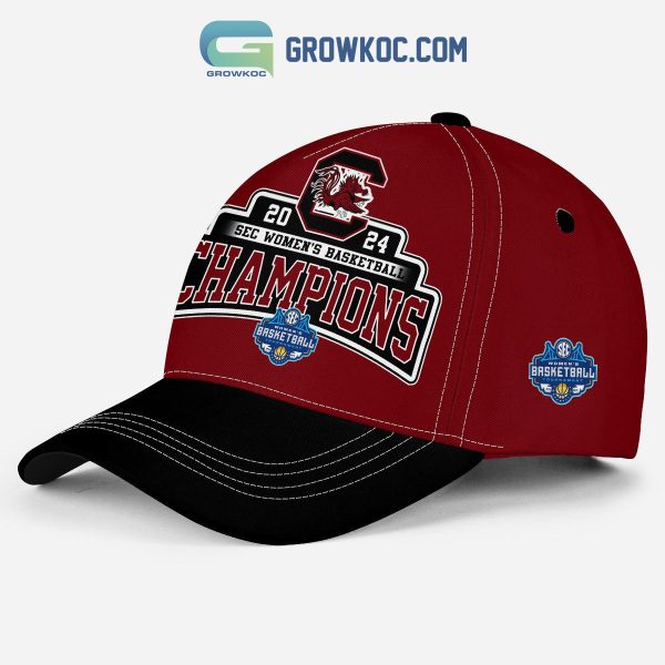 South Carolina Gamecocks 2024 SEC Women’s Basketball Champions Red Design Cap