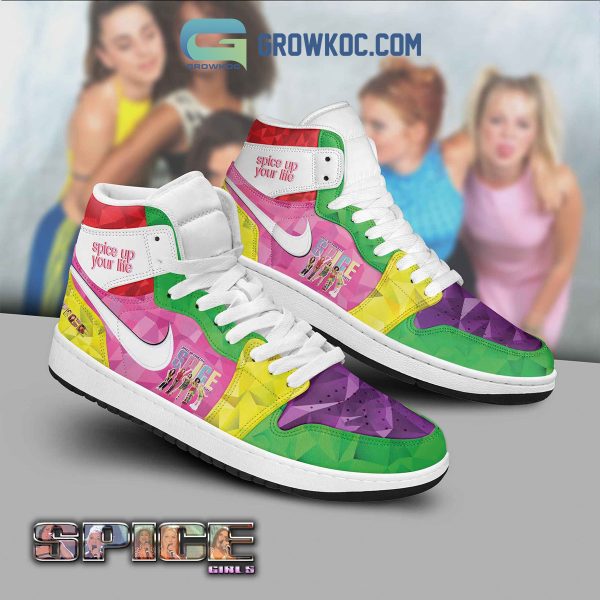 Spice Girls Spice Up Your Life Fan Air Jordan 1 Shoes White Design