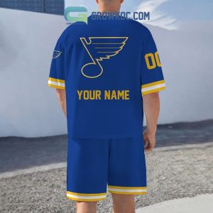 St. Louis Blues Fan Personalized T-Shirt And Short Pants