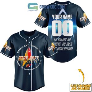 Star Trek Starfleet Command United Federation Of Planets Fan Personalized Baseball Jersey