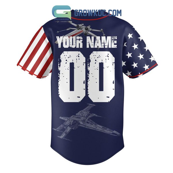 Star Wars Corellian Engineering Millennium Falcon Personalized Baseball Jersey